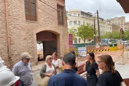 Sandra Guaita durante la visita en el Centro Cívico Gregal.