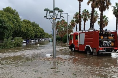 Imatge d'arxiu d'inundacions a l'Arrabassada.