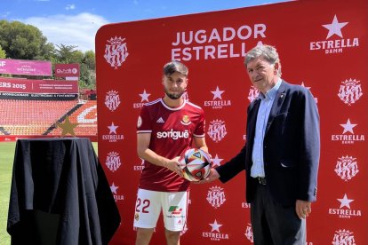 Jaume Jardí y el presidente Josep Maria Andreu.