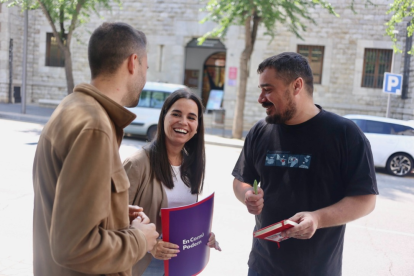 Collado ha estat acompanyat per la número 3 de la llista d'En Comú Podem-Tarragona, Nerea Garcia.