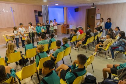 Imatge de la presentació dels projectes a l'Institut Gaudí.