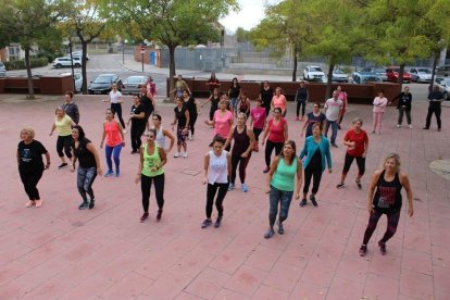 Imatge d'arxiu d'una sessió de zumba a Tarragona.