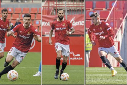 D'esquerra a dreta, Javi Bonilla, Josema Gómez i Maurizio Pochettino durant la temporada.