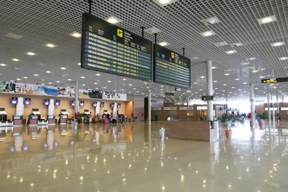 Imatge d'arxiu de l'interior de l'Aeroport de Reus.