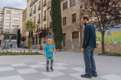 Imatge de com ha quedat el raval de Santa Anna.