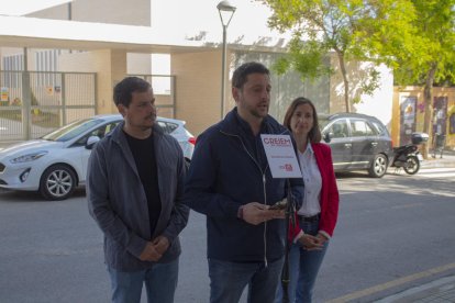 Viñuales, ahir, explicant les propostes del PSC a Tarragona.