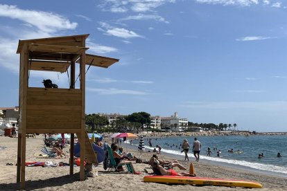 Imatge d'arxiu d'una base de vigilància a la Platja de l'Arenal de Vandellòs i l'Hospitalet de l'Infant.