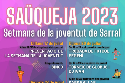 Cartell de Saüqueja 2023.