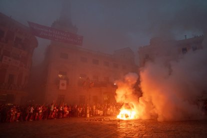 Imagen de una tronada de Sant Pere