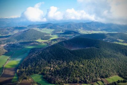 El volcà Croscat i Santa Margarida de la Garrotxa, la zona on es van produir les últimes