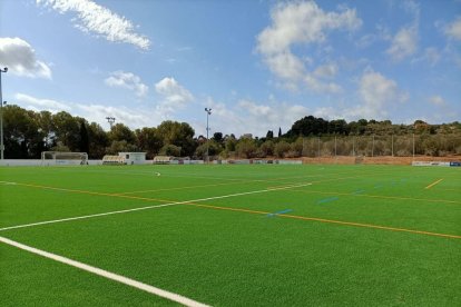 Imatge del camp de fútbol municipal del Camí de Ronda.