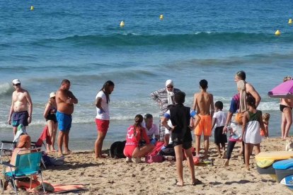 Nou ofegament a la platja del Miracle de Tarragona.