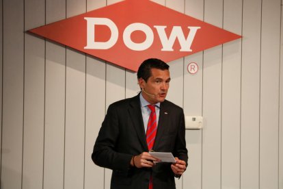 Antonio Logroño, director de Dow Chemical España y Portugal, durante la presentación del informe de la compañía en las instalaciones de Tarragona.