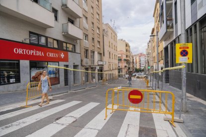 Aquest dijous s'han tancat els carrers per tal de començar les obres de pacificació.