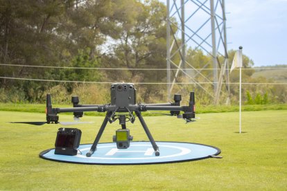 Imatge del dron que protegirà els boscos de Catalunya.