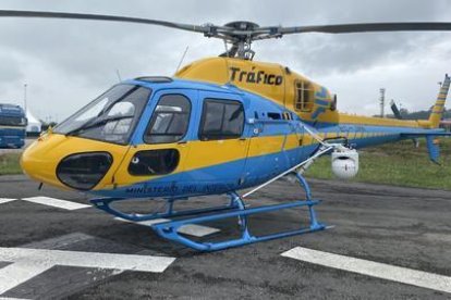 Imatge d'un helicòpter de trànsit.