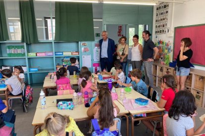 El delegado del Govern ha visitado esta mañana la escuela Antoni Vilanova de Falset