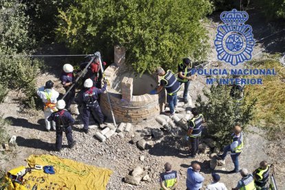 Pozo donde fue encontrado el cuerpo sin vida de una mujer en Jerez de la Frontera.