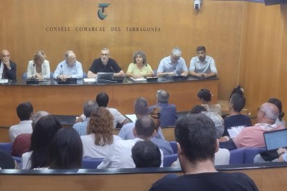 El pleno de ayer del Consell Comarcal del Tarragonès.