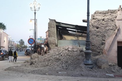 Vista de los daños ocasionados en Marrakech por el terremoto.