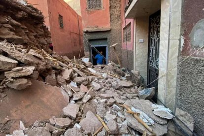 Destrozos en Marrakech.