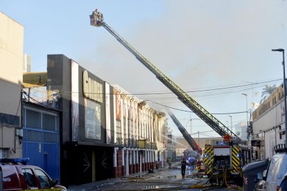 Imatge de la zona de l'incendi.