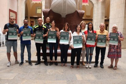 Representantes de las diferentes entidades que forman la Red de Atención a las Personas Sin Hogar de Tarragona.