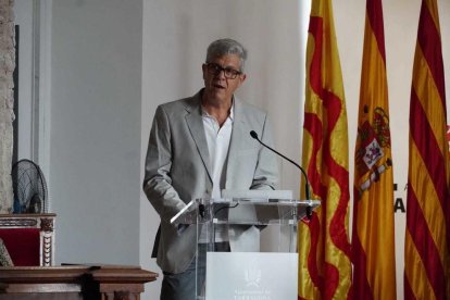 Carles Farré durant el seu discurs.