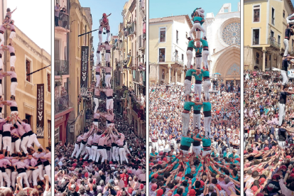 2/9fm carregat de la Jove; 3/9f dels Xiquets; 3/8 de la CC Sant Pere i Sant Pau i 2/7 dels Xiquets del Serrallo per Sant Magí.