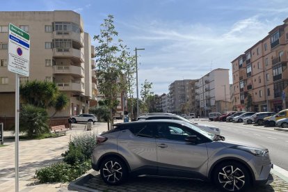 Imatge d'una zona d'aparcament regulat a Vandellòs i l'Hospitalet de l'Infant.