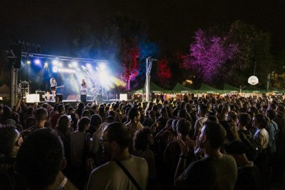 Un instant d'un concert al festival la Terrasseta de Tarragona.