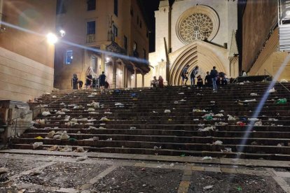 Estado en que quedaron las escalas del Plan de la Sede después de la Bajada del Águila.