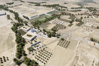 Propuesta de la nueva zona industrial de La Bisbal del Penedès.