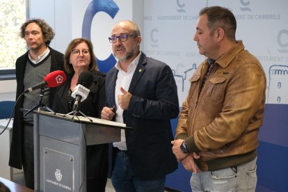 Jordi Barberà, Camí Mendoza y Alfredo Clúa, ayer.