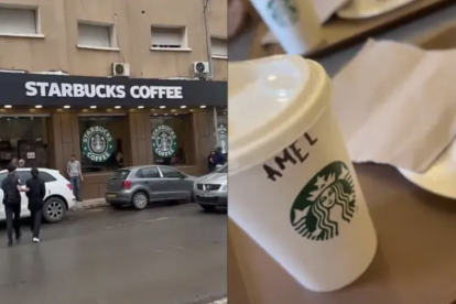 Imatge de l'Starbucks fals obert a Algèria.