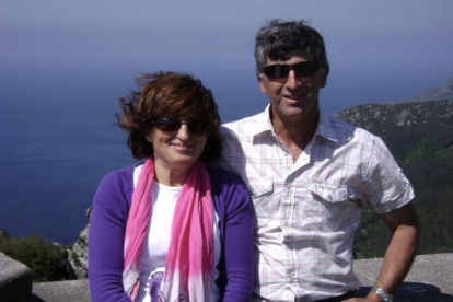 Elisa Abruñedo y su esposo Manuel Fernández, en 2013.