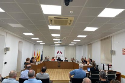 Imatge d'arxiu de la celebració d'un ple a Mont-roig.