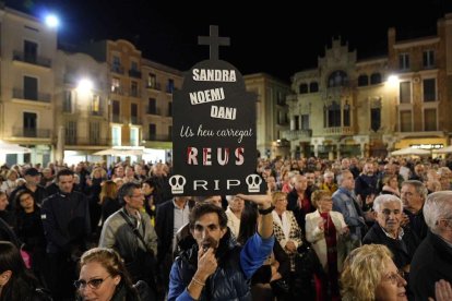 Imatge de la manifestació a Reus contra la pujada d'impostos.