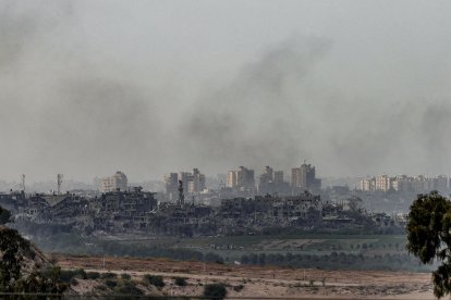 Zona norte de Gaza, la mas castigada por los bombardeos del ejercito israelí.