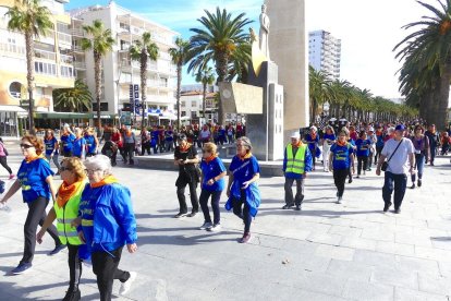 Els participants, en un tram del recorregut.