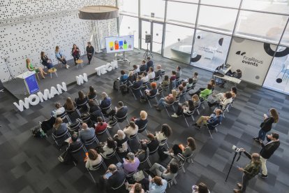 Un instant de la taula rodona, organitzada en el marc de l'acte que va tenir lloc a firaReus.