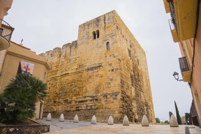 Imatge d'arxiu de la Torre del Pretori, on actualment s'estan realitzant els treballs de restauració de les façanes.