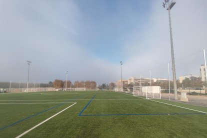 Imatge del camp de futbol municipal.