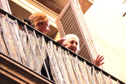 Blanca, la dona desnonada al barri Gòtic de Barcelona.