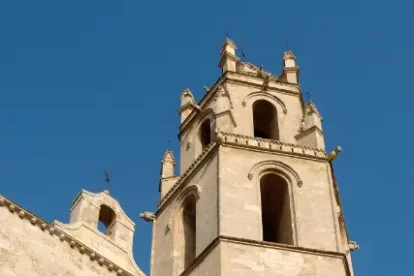 El campanar de la Prioral de Sant Pere de Reus.