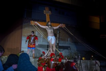 Imatge d'un moment de la representació 'La Passió de Crist' a Constantí.