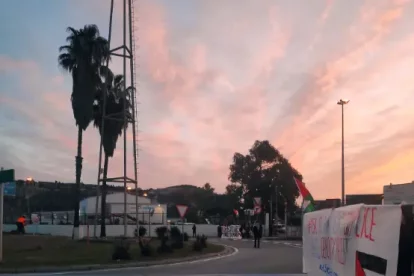 Imatge d'una de les protestes als ports de Catalunya.