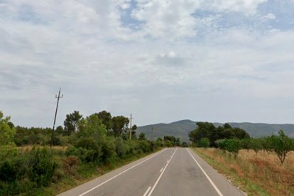 Imatge de la carretera C-47 entre Valls i el Pont d'Armentera.