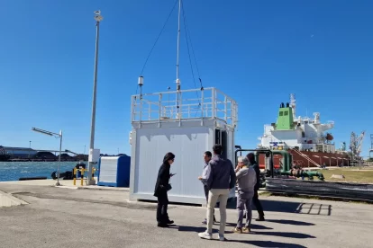 Imatge de l’estació de control de la qualitat de l’aire del Port.