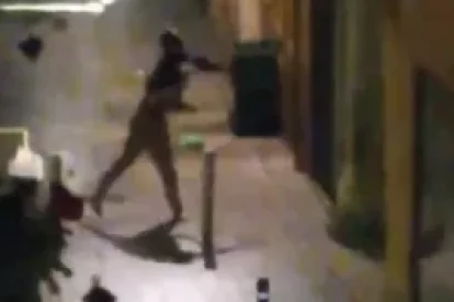 Imatge del vídeo enregistrat per un veí